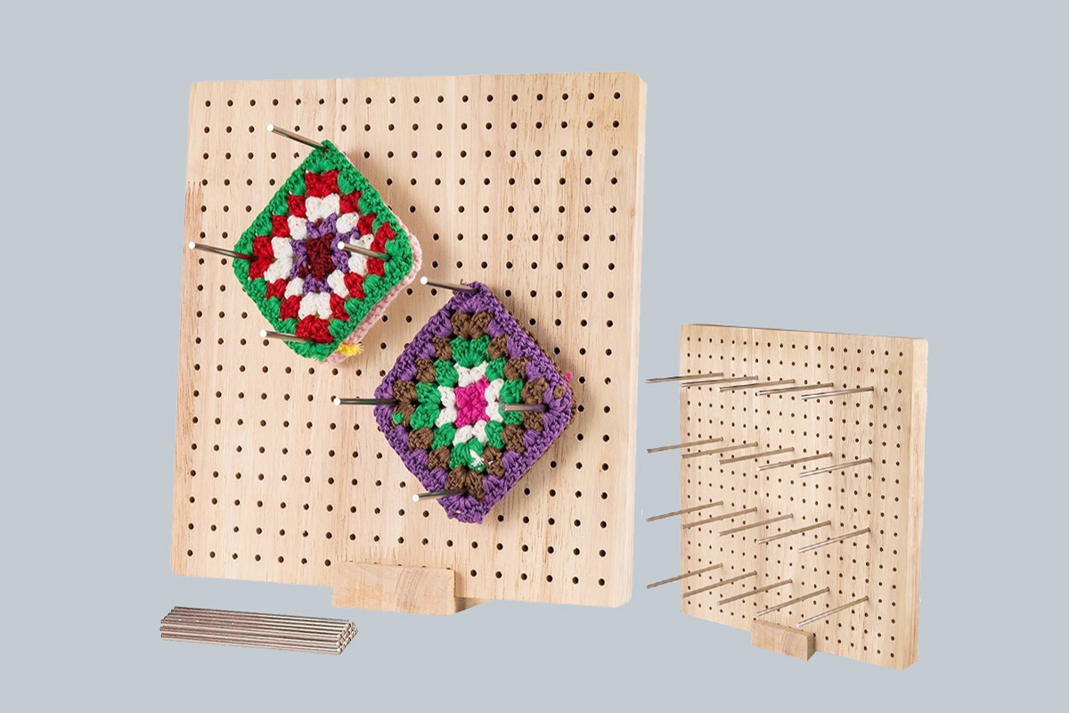 Granny Squares Patterned Board or DIY Pegboard